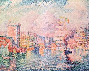 赤い塔（マルセイユ港の入り口）、1913